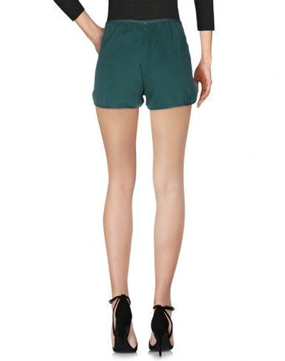Shop Intropia Shorts In Emerald Green