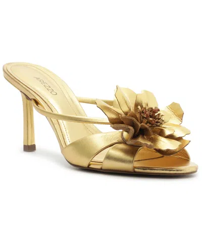 Arezzo Women's Daisy Mid Stiletto Slip-on Sandals