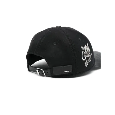 Amiri Hollywood Music Club Wool Blend Adjustable Baseball Cap