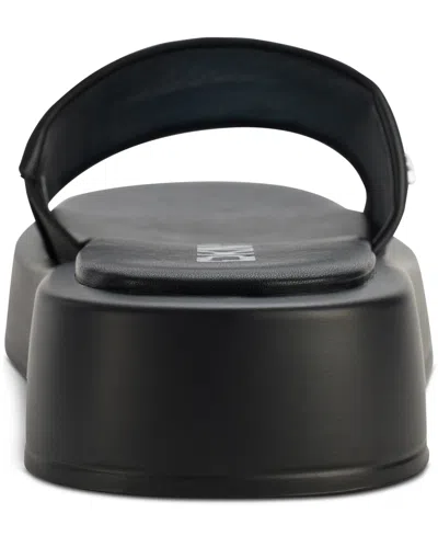 Dkny Orion Mesh Platform Slide Sandal