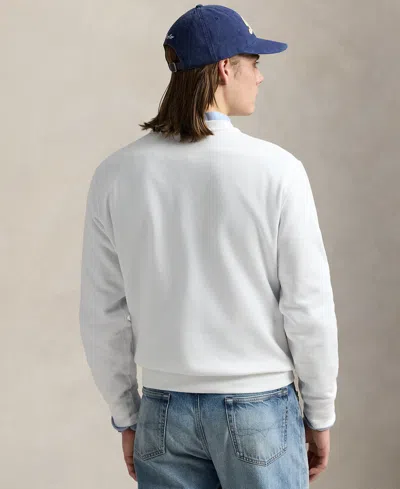 Polo Ralph Lauren Felpa In Misto Cotone Bianco  Uomo In Gray