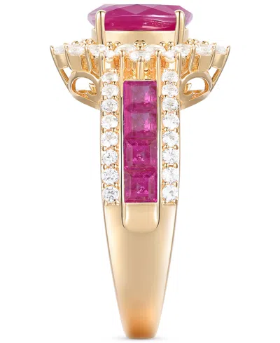 Macy's Sapphire (2-1/3 Ct. T.w) And Diamond (3/4 Ct. T.w.) Ring In 14k White Gold (also Available In Ruby A