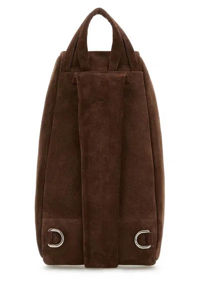 Prada Top Handle Luxe Suede Backpack
