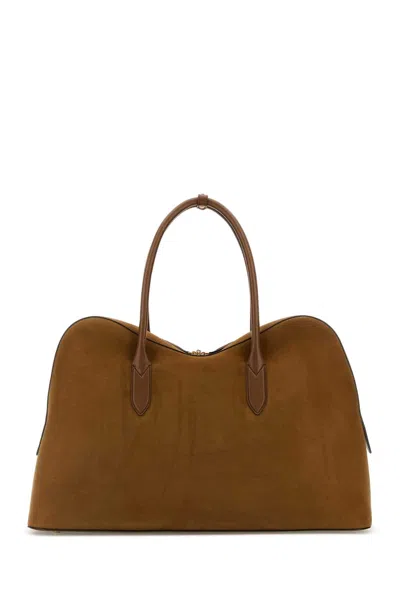 Stella Mccartney Borsa Da Viaggio In Suede Alter Mat Caramello  Donna