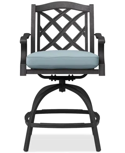 Agio Wythburn Outdoor Firepit Bar Height Bar Stool, Created For Macy's