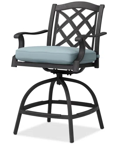 Agio Wythburn Outdoor Firepit Bar Height Bar Stool, Created For Macy's