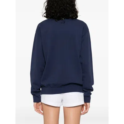 Sporty And Rich Womens Dark Navy Dodgers Round-neck Cotton-jersey Sweatshirt