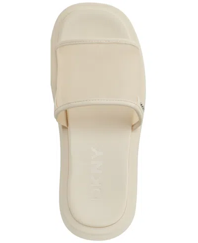 Dkny Orion Mesh Platform Slide Sandal In Neutral