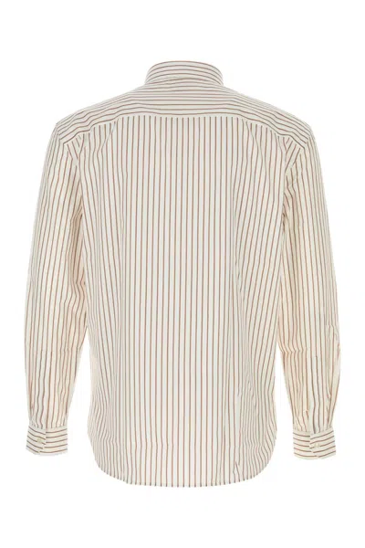 Saint Laurent Men Embroidered Poplin Shirt