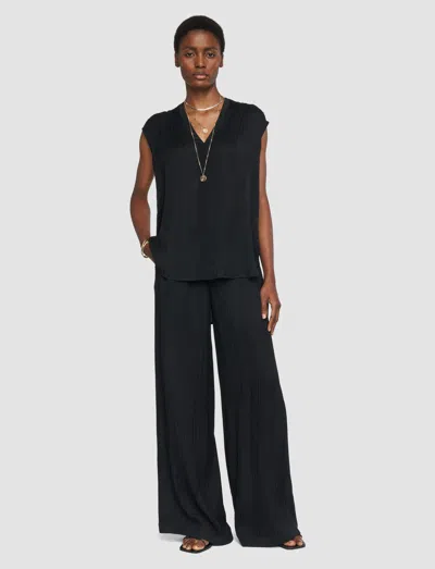 Joseph Lucien Pleat Jacquard Blouse In Black