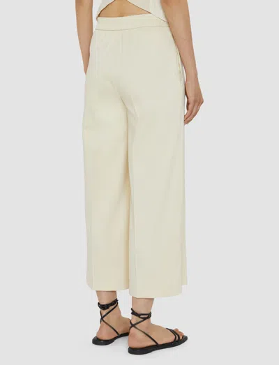 Joseph Womens Seashell Temple Cropped Stretch-gabardine Trousers