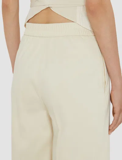 Joseph Womens Seashell Temple Cropped Stretch-gabardine Trousers
