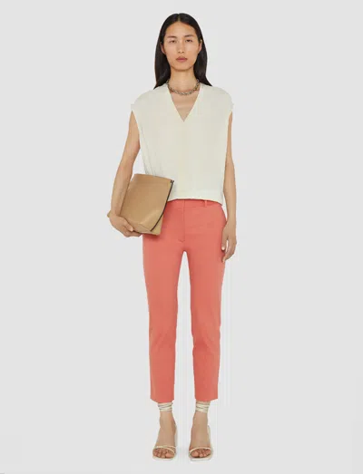 Joseph Womens Sundown Bing Court Slim-leg Mid-rise Stretch-gabardine Trousers