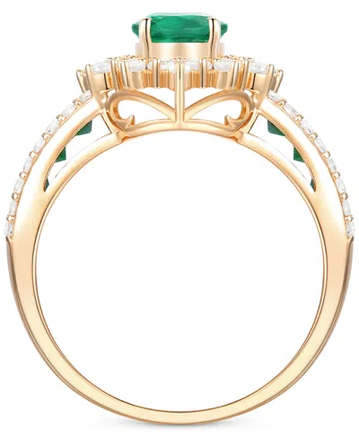 Macy's Sapphire (2-1/3 Ct. T.w) And Diamond (3/4 Ct. T.w.) Ring In 14k White Gold (also Available In Ruby A