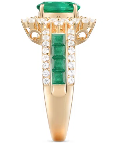 Macy's Sapphire (2-1/3 Ct. T.w) And Diamond (3/4 Ct. T.w.) Ring In 14k White Gold (also Available In Ruby A