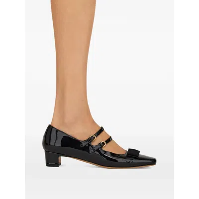 Ferragamo Vara Bow-embellished Patent-leather Mary Jane Pumps