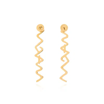 Marni Symbol Drop Earrings In Gold
