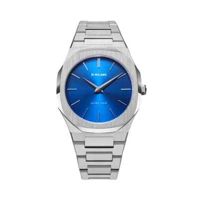 D1 Milano Watch Ultra Thin 34mm In Blue/silver