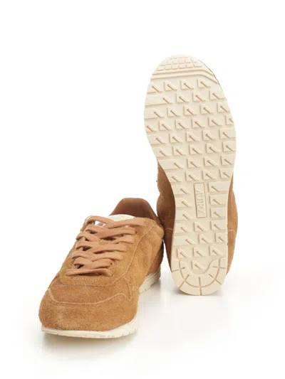 Autry 'windspin Low' Brown Sneaker With Logo On The Side And On The Heel In Brown