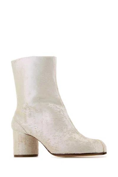 Maison Margiela Women's White Leather Ankle Boots