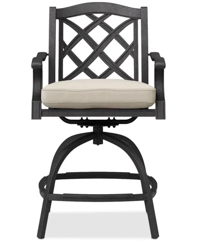Agio Wythburn Outdoor Firepit Bar Height Bar Stool, Created For Macy's