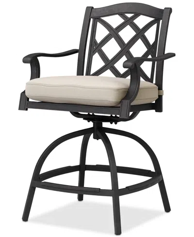 Agio Wythburn Outdoor Firepit Bar Height Bar Stool, Created For Macy's