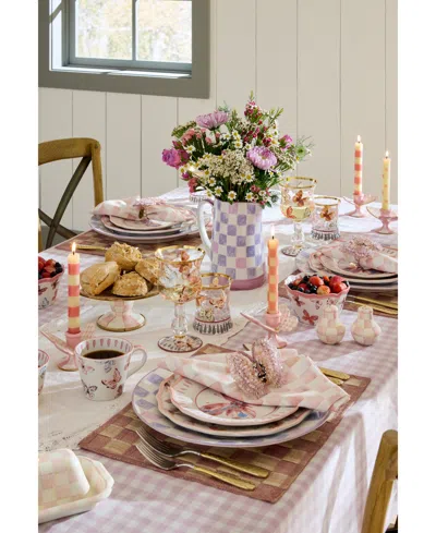 Mackenzie-childs Lilac Check Pitcher