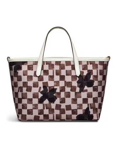 Radley London Southwell Gardens Check Medium Open Top Tote Bag In Brown