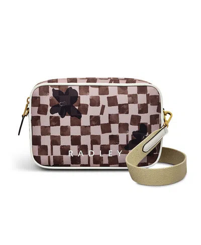 Radley London Southwell Gardens Check Small Crossbody Bag In Brown