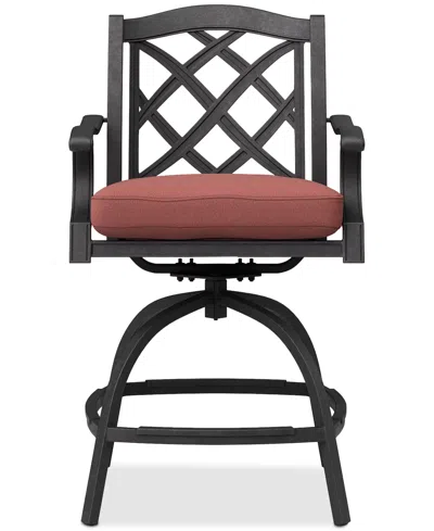 Agio Wythburn Outdoor Firepit Bar Height Bar Stool, Created For Macy's