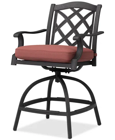 Agio Wythburn Outdoor Firepit Bar Height Bar Stool, Created For Macy's