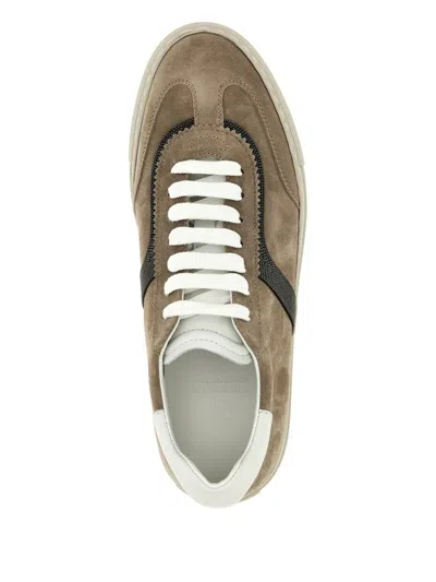 Brunello Cucinelli Monile Sneakers In Brown