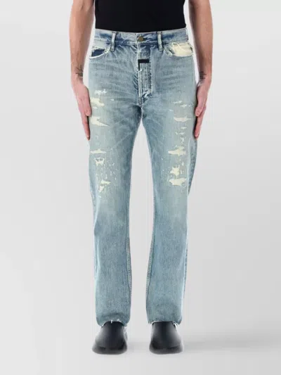 Fear Of God 5 Pocket Straight Leg In Blue