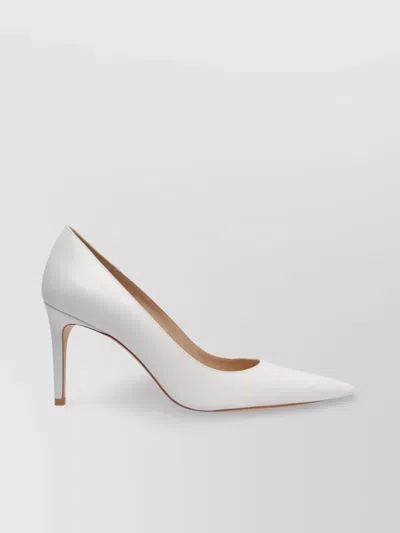 Stuart Weitzman 75mm Stuart Power Pointed-toe Leather Pumps