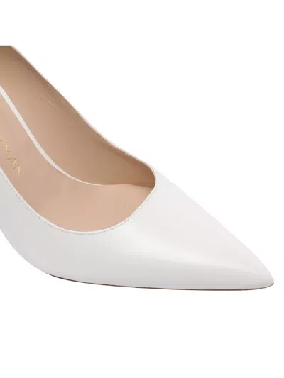 Stuart Weitzman 75mm Stuart Power Pointed-toe Leather Pumps