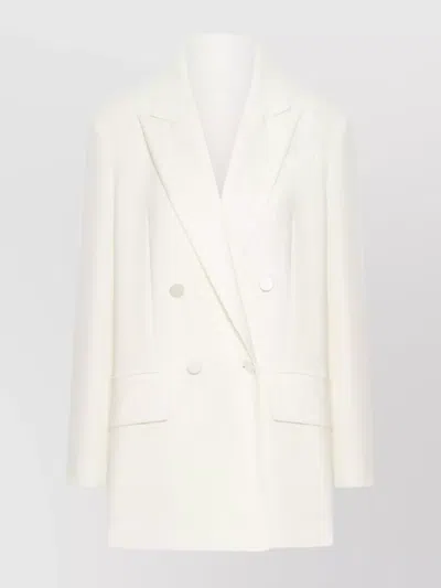Max Mara Structured Double-breasted Jacket Back Vent