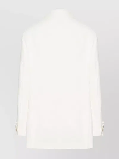 Max Mara Structured Double-breasted Jacket Back Vent