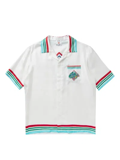 Casablanca Casa Way World Series Shirt In White