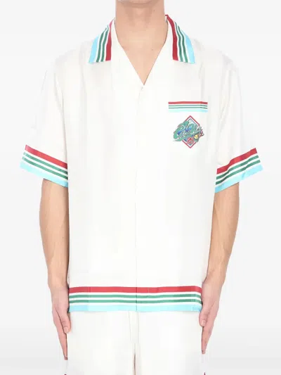 Casablanca Casa Way World Series Shirt In White