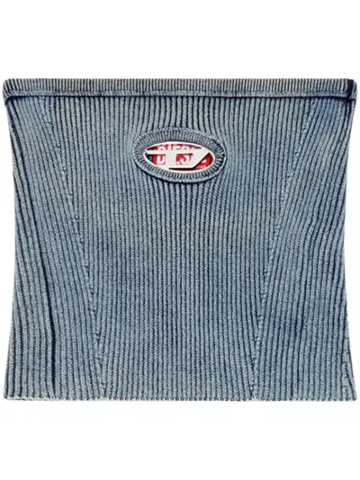 Diesel Rib-knit Tube Top With Oval D