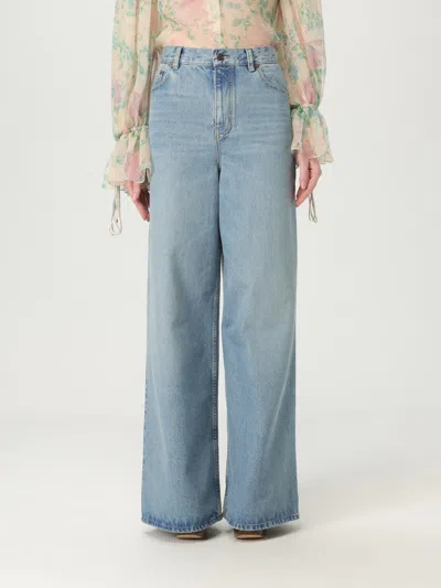 Chloé Jeans  Woman Color Gnawed Blue In Blue