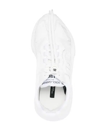 Dolce & Gabbana Daymaster White Leather Sneakers
