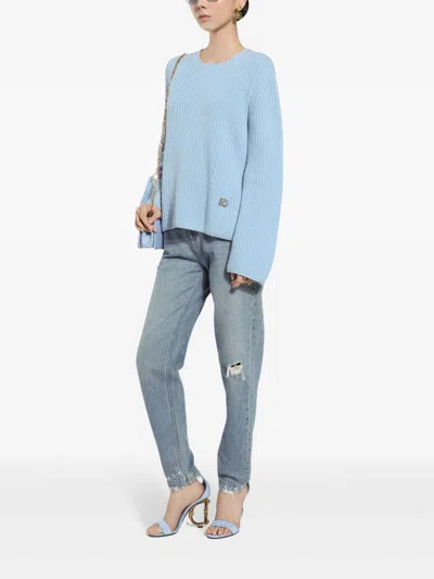 Dolce & Gabbana Jeans With Mini-ripped Details In Multi