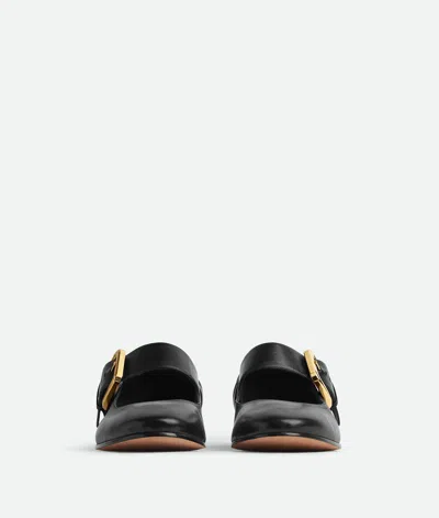 Bottega Veneta Astaire Leather Mary Jane Ballerina Flats In Black