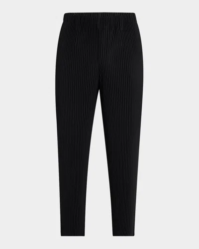 Issey Miyake Elastic Waist Pleated Polyester Trousers