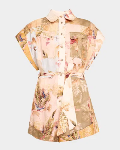 Zimmermann Short Overalls With Ascension Lapels