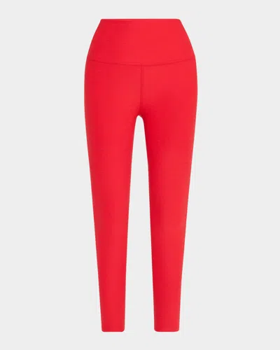 Beyond Yoga Powerbeyond Strive High Waisted Midi Legging In Pink
