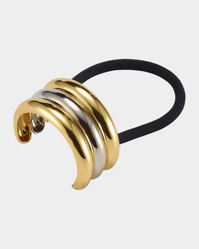 Lelet Ny Glossy Triple Arch Petite Cuff Ponytail Holder
