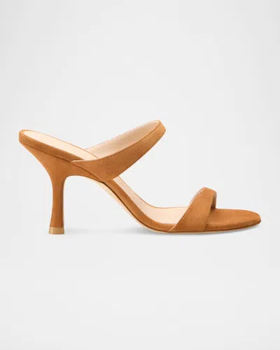 Stuart Weitzman Nudist Suede Slide Sandals