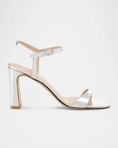Stuart Weitzman Metallic Block-heel Sandals